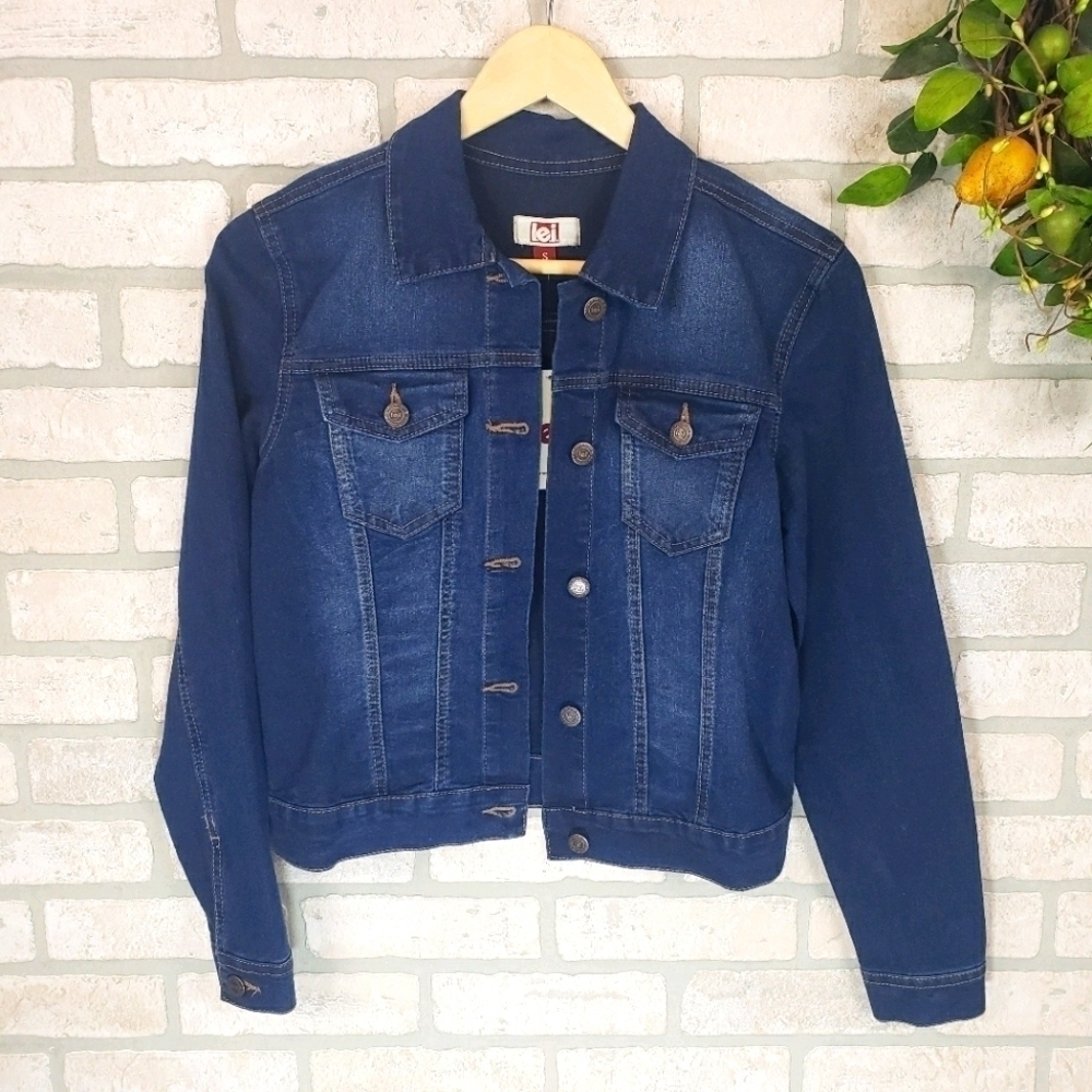 LEI Stretch Jean Jacket Blue Size S